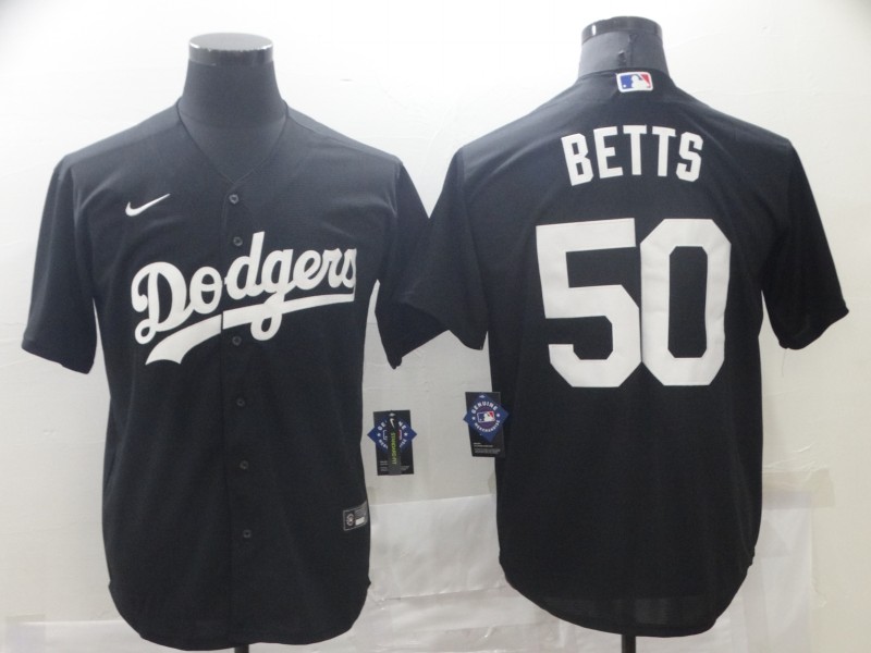Men Los Angeles Dodgers #50 Betts Black Game 2021 Nike MLB Jersey->los angeles dodgers->MLB Jersey